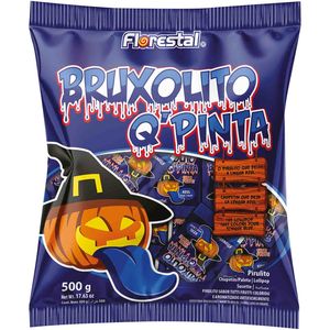 Pirulito Bruxolito Q'Pinta Tutti-Frutti Florestal 500g