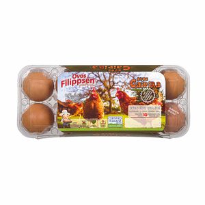 Ovos Caipira Grandes Filippsen 10 unidades