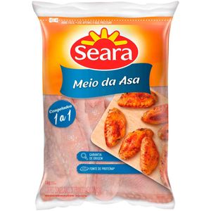 Meio da Asa de Frango Congelado IQF Seara 1kg