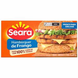 Hambúrguer de Frango Congelado Seara 672g