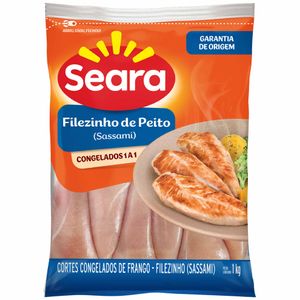 Filezinho de Peito Sassami Congelado IQF Seara 1kg