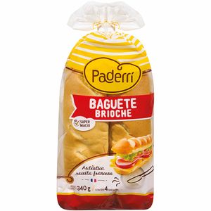 Pão Baguete Brioche Paderrí 340g