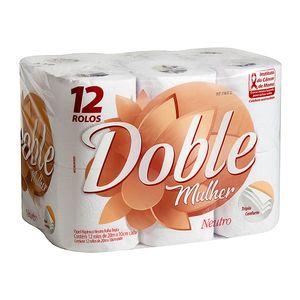 Papel Higiênico Folha Tripla Doble 12 Rolos 20m