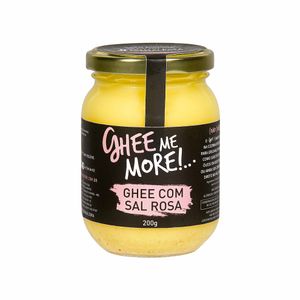 Manteiga Ghee com Sal Rosa Ghee me More 200g