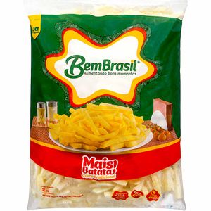 Batata Palito Pré-frita Tradicional Congelada Bem Brasil 2kg