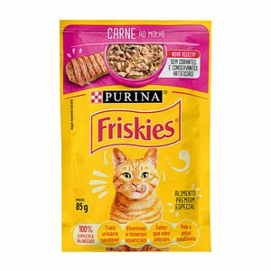 Ração Úmida para Gatos Friskies Carne ao Molho 85g