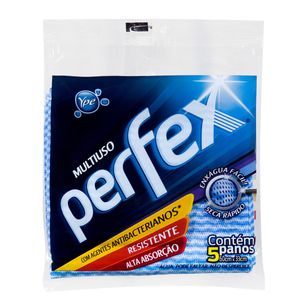Pano Multiuso Perfex Ypê Azul 5 unidades