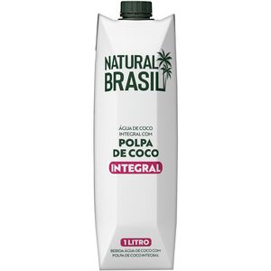 Água de Coco Integral com Polpa Natural Brasil 1 Litro