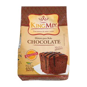 Mistura para Bolo de Chocolate sem Glúten King Mix 450g