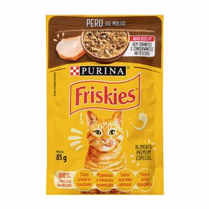 Ração Úmida para Gatos Friskies Purina Peru Sachê 85g