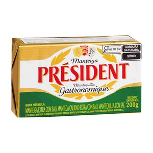 Manteiga Extra com Sal Président 200g