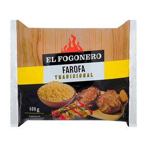 Farofa de Mandioca Tradicional Temperada El Fogonero 500g