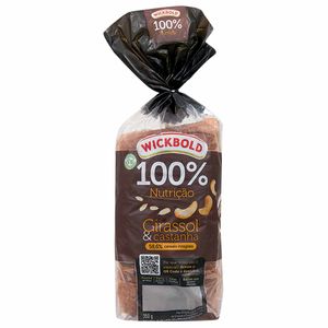 Pão de Forma 100% Nutrição Girassol & Castanha Wickbold 350g