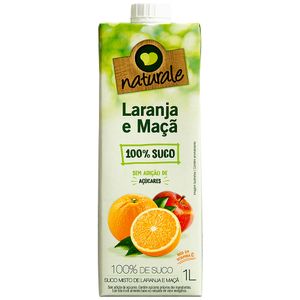 Suco de Laranja e Maçã sem Adição de Açúcar Naturale 1 Litro