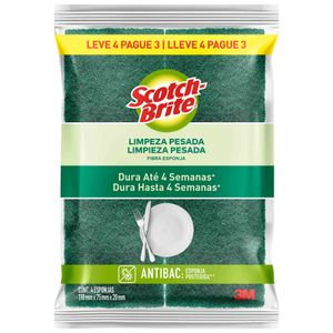 Conjunto com 4 Esponjas Multiuso Scotch-Brite