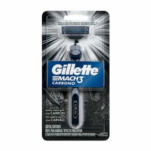 Aparelho de Barbear Gillette Mach 3 Carbono + 1 carga