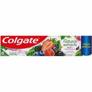 Gel Dental Colgate Natural Extracts Açaí e Frutas Vermelhas 140g