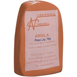 Argila Natural Cerâmica Nunes 1kg