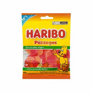 Bala de Gelatina Pêssegos Haribo 80g