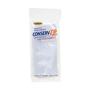 Saco Hermético Zip Lock Conserv 15 unidades