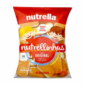 Bisnaguinha Original Nutrellinhas Nutrella 300g