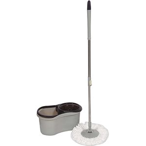 Mop Limpador Giratório Inox com Balde 11,5 Litros Marchand