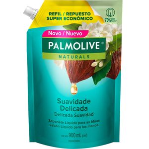 Sabonete Líquido para Mãos Palmolive Naturals Suavidade Delicada Sachê Refil 900ml