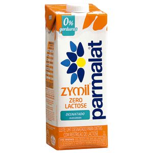 Leite UHT Desnatado Zero Lactose Zymil Parmalat 1 Litro