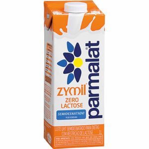 Leite UHT Semidesnatado Zero Lactose Zymil Parmalat 1 Litro