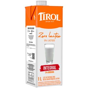 Leite UHT Integral Zero Lactose Tirol 1 Litro