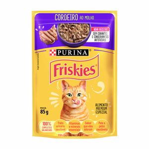 Ração Úmida para Gatos Friskies Purina Cordeiro Sachê 85g