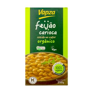 Feijão-carioca Orgânico Cozido no Vapor Vapza 250g