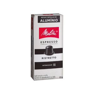 Cápsulas de Café Espresso Ristretto Intensidade 11 Melitta 10 unidades