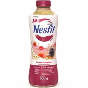 Iogurte de Frutas Vermelhas, Aveia e Hibisco Triplo Zero Nesfit Nestlé 850g