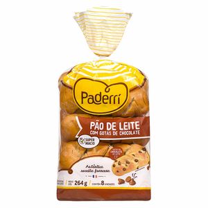 Pão de Leite com Gotas de Chocolate Paderrí 264g