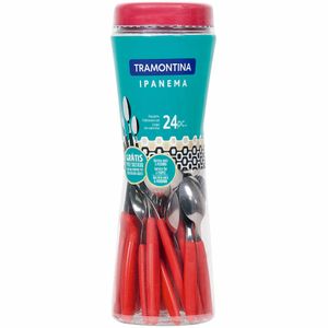 Faqueiro Inox Ipanema 23399/791 Vermelho Tramontina 24 Peças