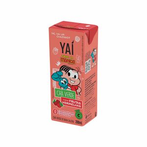 Chá Verde sabor Frutas Vermelhas Turma da Mônica Yaí 200ml