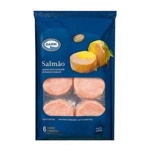 Filé de Salmão em Medalhão sem Pele Congelado Damm 480g
