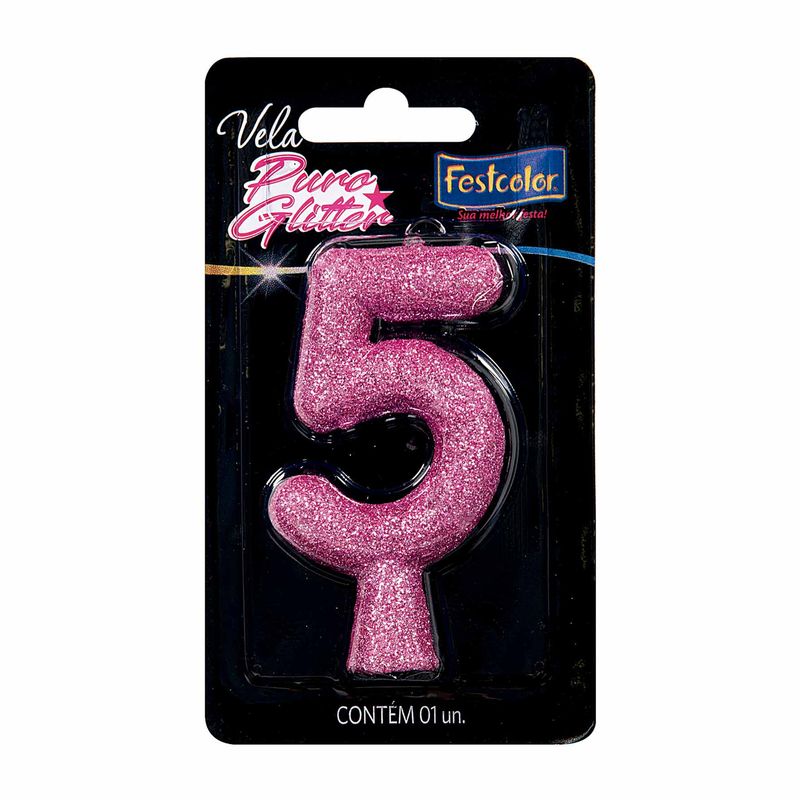 Vela-de-Aniversario-Numero-5-Puro-Glitter-Rosa-Festcolor-Zaffari-00