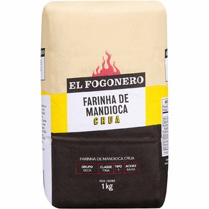 Farinha de Mandioca Crua El Fogonero 1kg