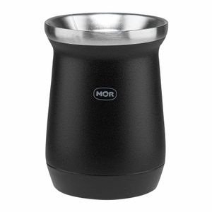 Cuia para Chimarrão Aço Inox Preta 008820 Mor