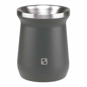 Cuia para Chimarrão Aço Inox Everest Cinza Soprano