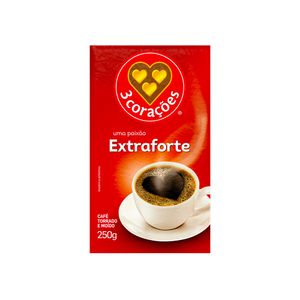 Café Torrado e Moído Extraforte 3 Corações 250g