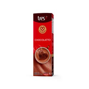 Cápsulas de Achocolatado Chocolatto tres 3 Corações 10 unidades