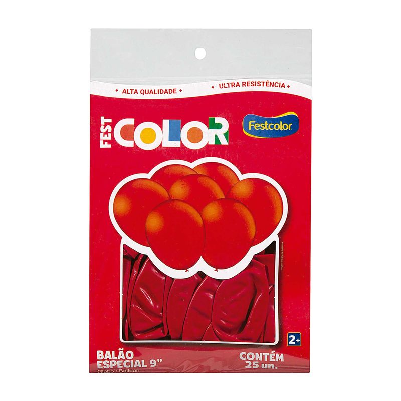 Balao-para-Festa-Vermelho-nº9-Festcolor-com-25-unidades-Zaffari-00