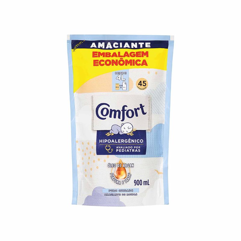 Amaciante-Concentrado-de-Roupas-Comfort-Intense-Puro-Cuidado-Refil-900ml-Zaffari-00