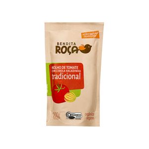 Molho de Tomate Tradicional Orgânico com Cebola Raladinha Bendita Roça 200g