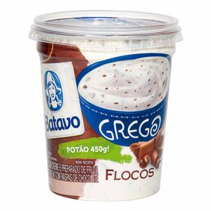 Iogurte de Baunilha com Flocos Grego Batavo 450g