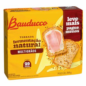 Torrada Multigrãos Bauducco 284g Embalagem Promocional