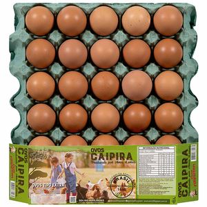 Ovos Caipira Extra Aves Livres Filippsen 30 unidades